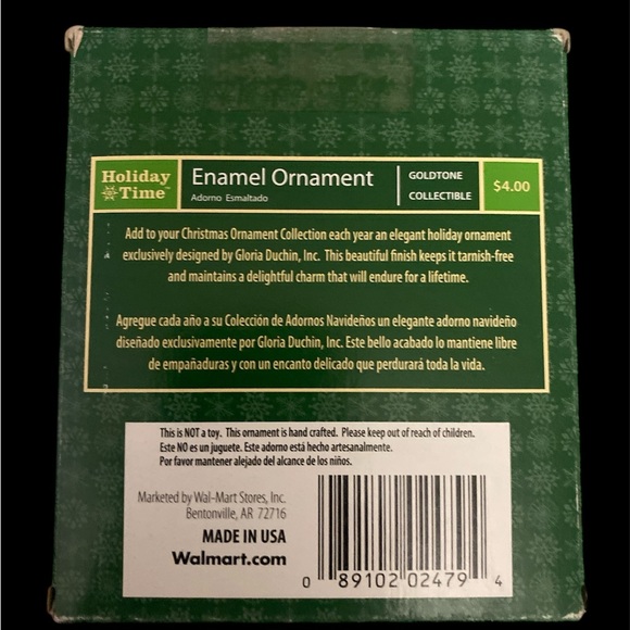 Holiday Time Christmas Ornament Military Vntg USA New - Picture 2 of 4